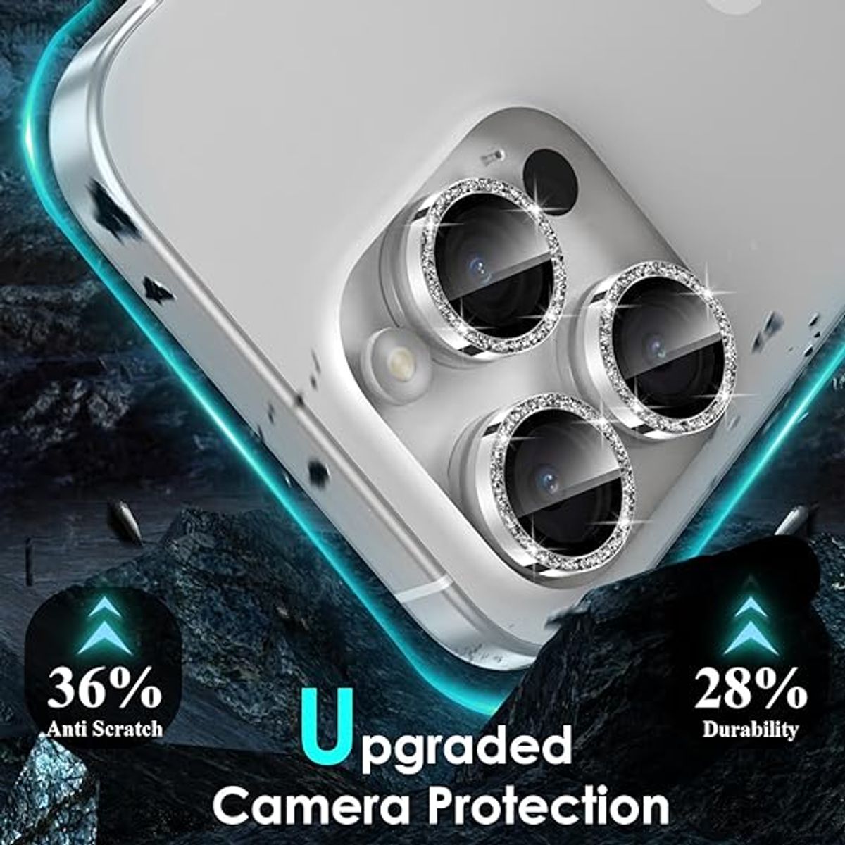 GENERICO - Protector De Cámara IPhone 14 Pro / 14 Pro Max Diamante