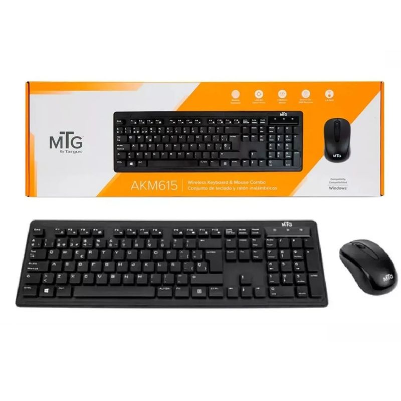 TARGUS - Teclado + Mouse MTG AKM615 Wireless