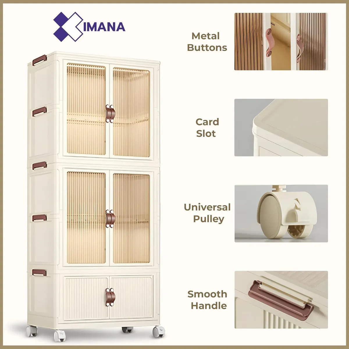 GENERICO - ropero apilable multifuncional de 1 cuerpo