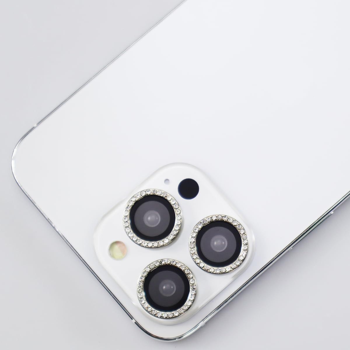 GENERICO - Protector De Cámara IPhone 16 Pro / 16 Pro Max Diamante Plateado