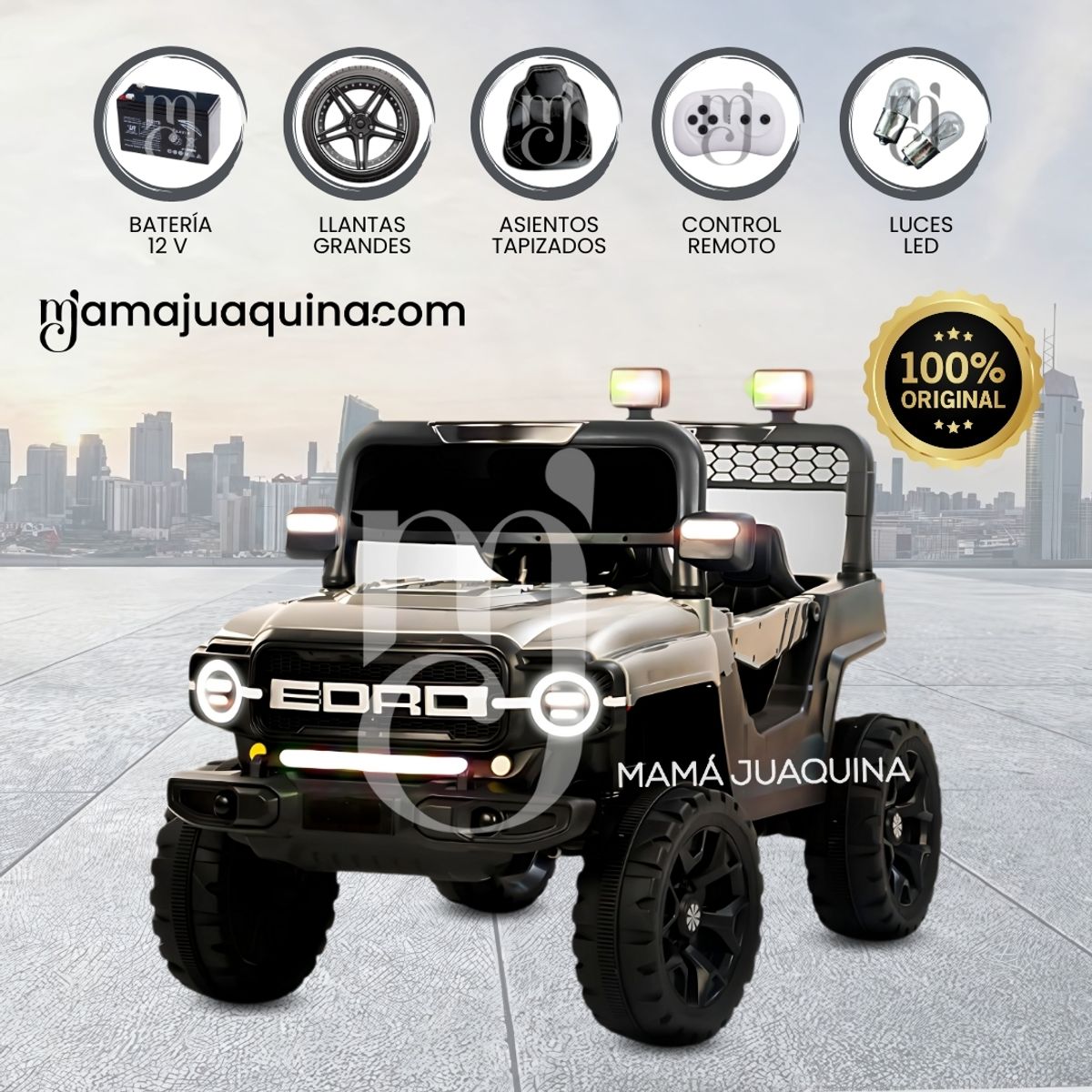 FORD - Carro a Batería para Niños «GRANDFORD» Gray