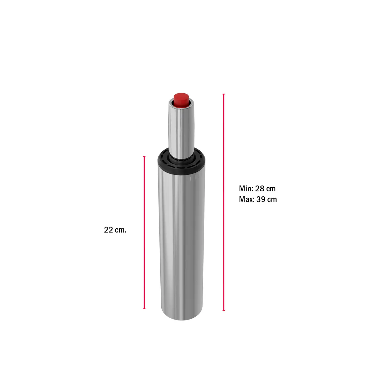 OFIDEAS - Piston Neumatico Gris Gas Para Silla De Oficina Ofideas
