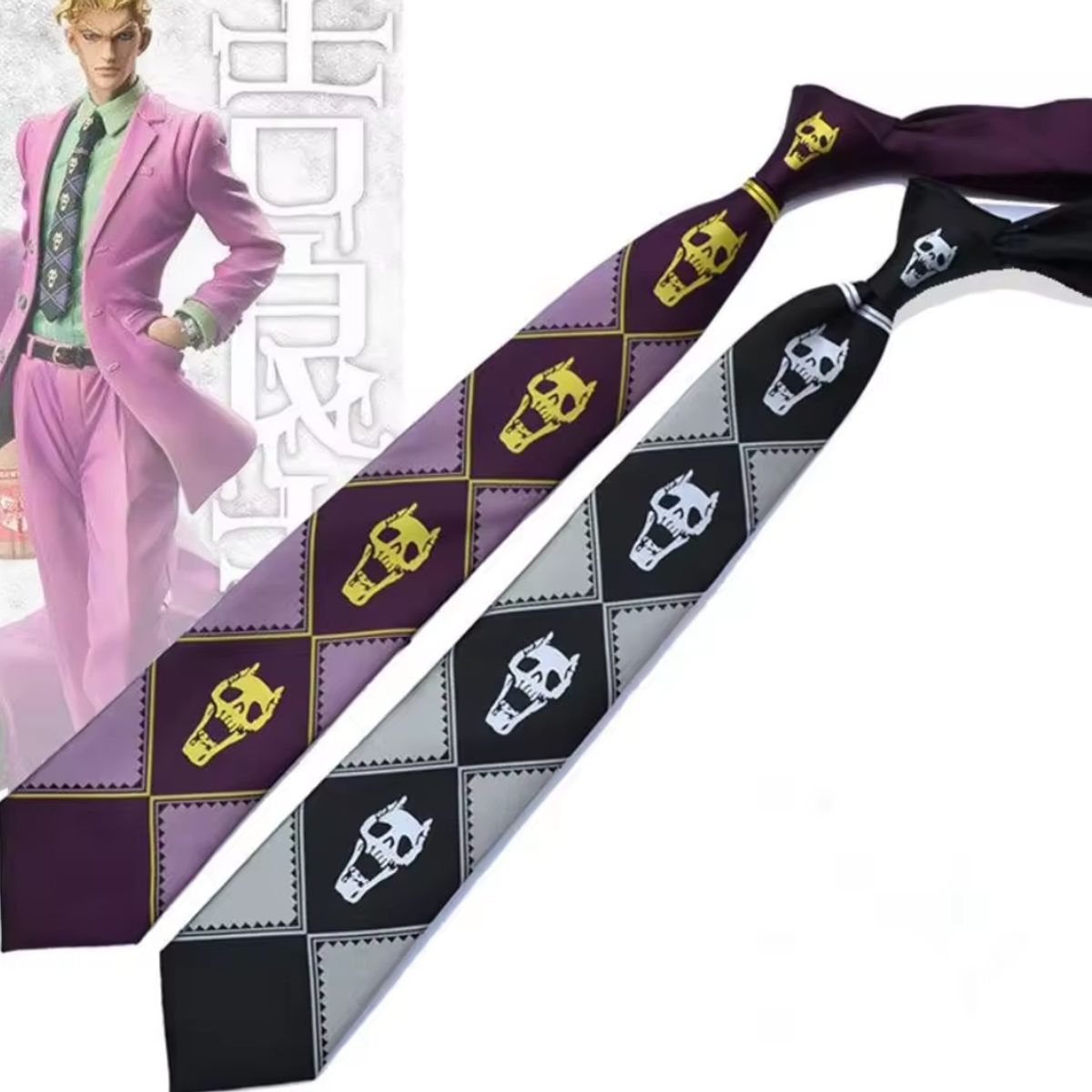 GENERICO - Corbata Anime JOJOS  Kira Yoshikage Versión Morada