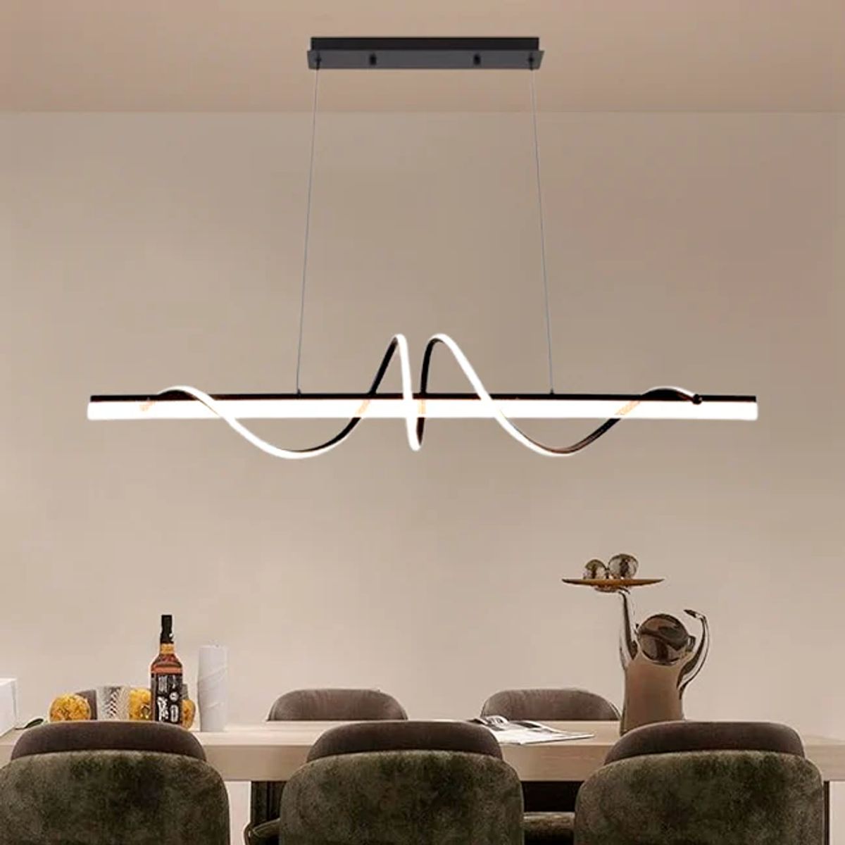 GENERICO - Lámpara Colgante Black Led