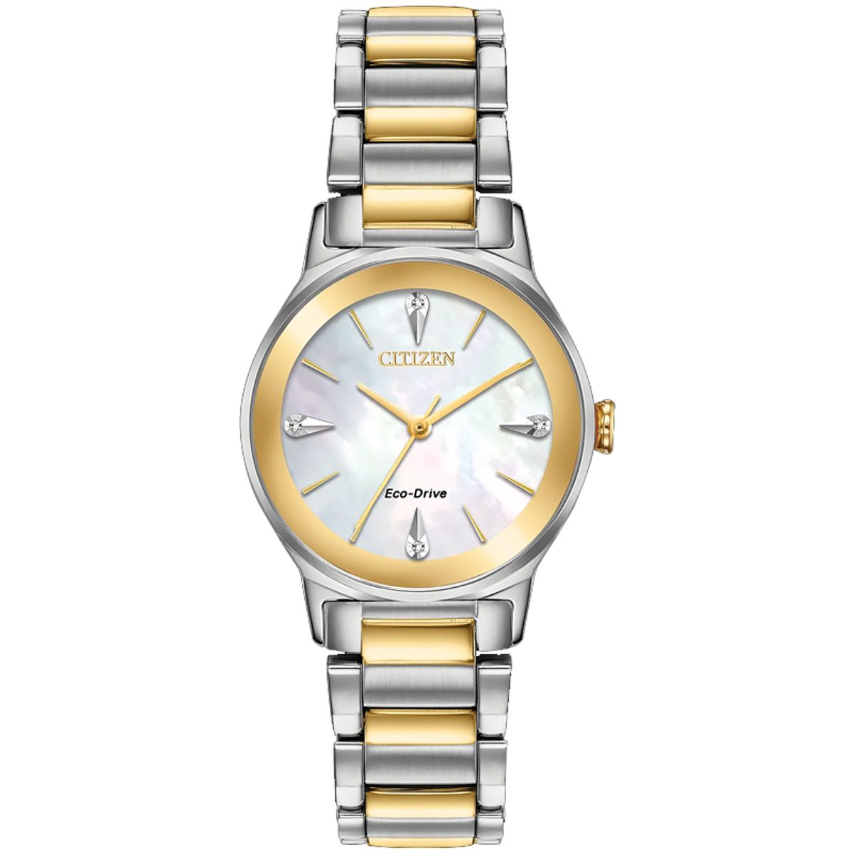 CITIZEN - Citizen Reloj Axiom Ladies’ Eco-Drive Acero Inox EM0734-56D