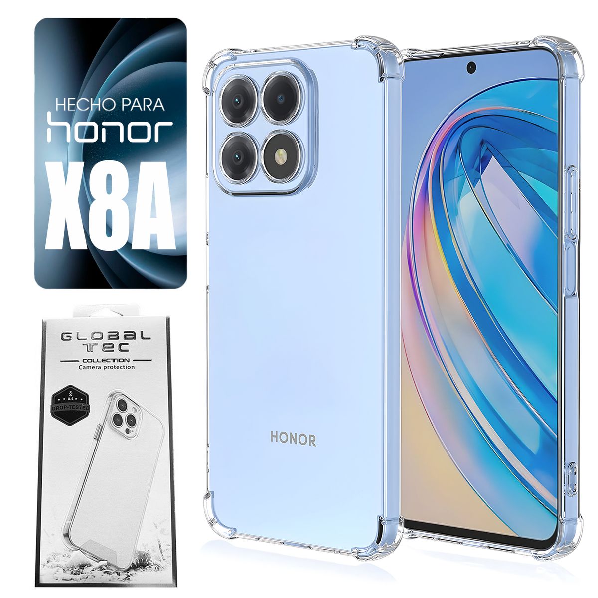 ASIA IMPORT - Space Case Para Honor X8A Transparente