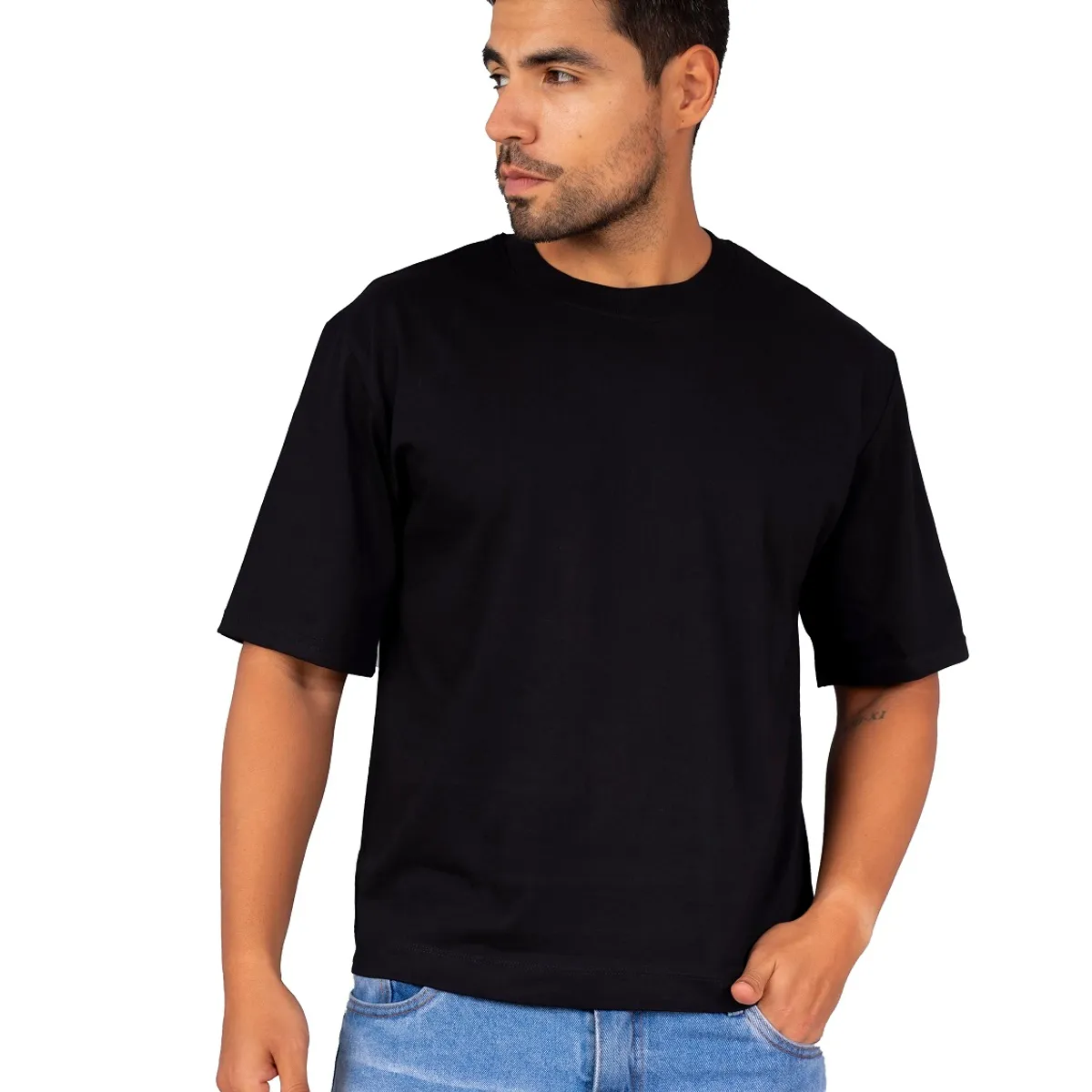 NEW YORK STARS - HPolos Boxy Fitt  Negro