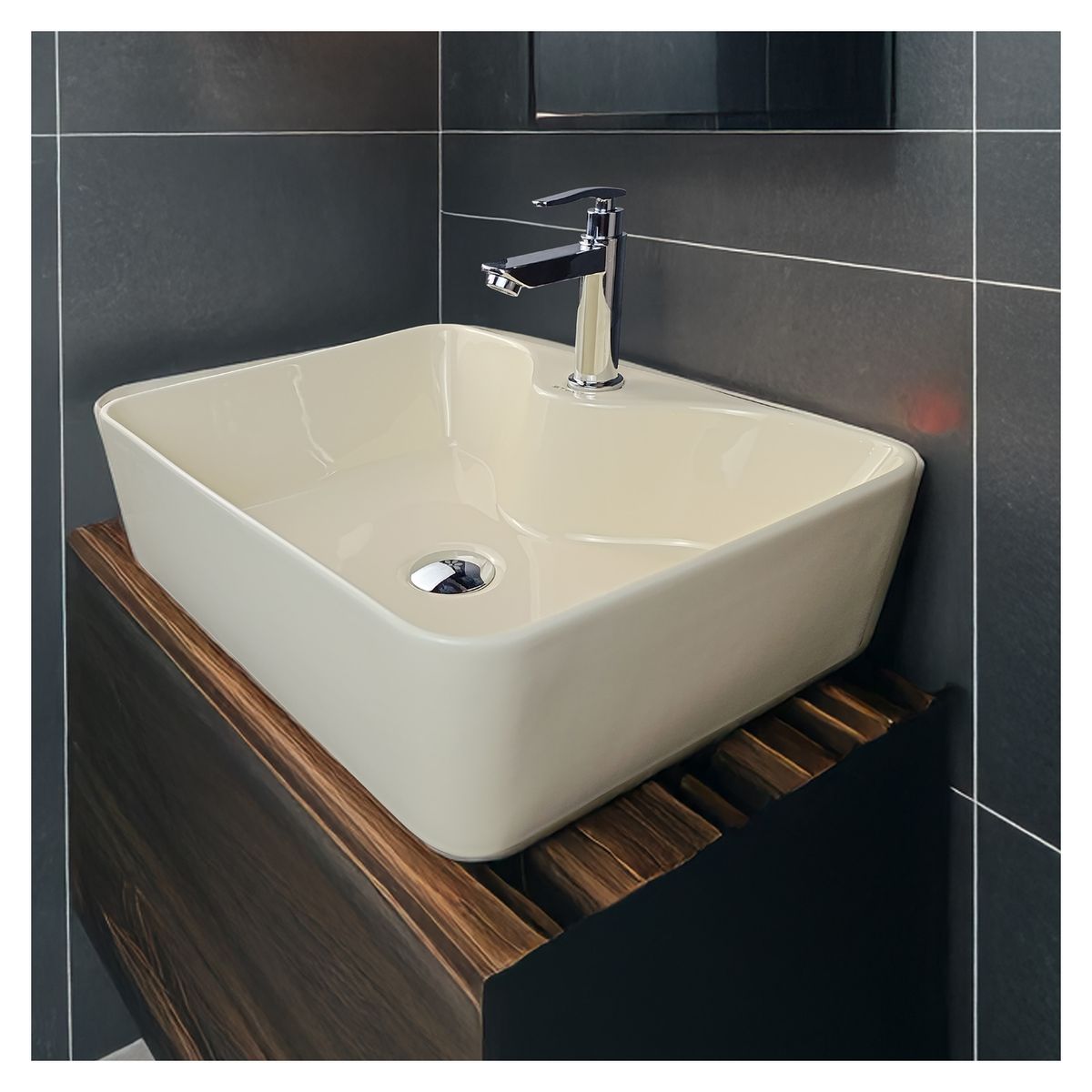 STONE - BOWL CUADRADO ADELINE BONE - STONE