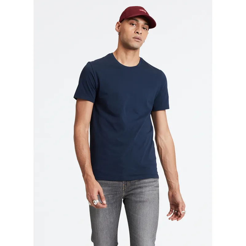 LEVIS - Polo Hombre 2 Pack Slim Azul/Blanco Levis