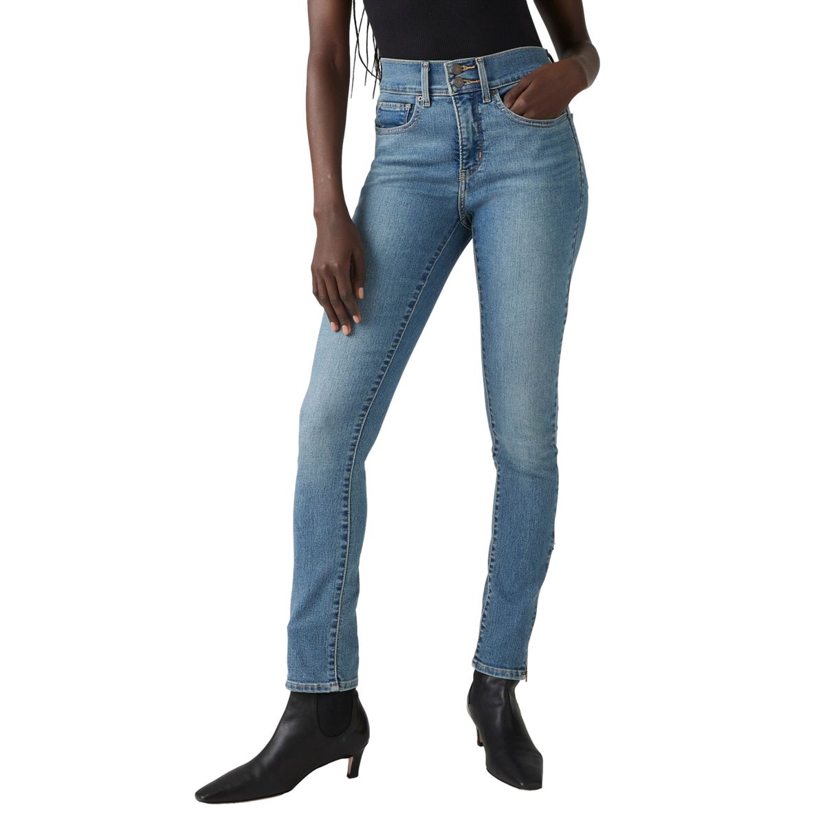 LEVIS - Jeans Mujer 311 Skinny Zip Hem Celeste Levis