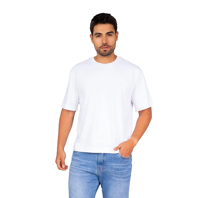 NEW YORK STARS - HPolos  Boxy Fitt  Blanco