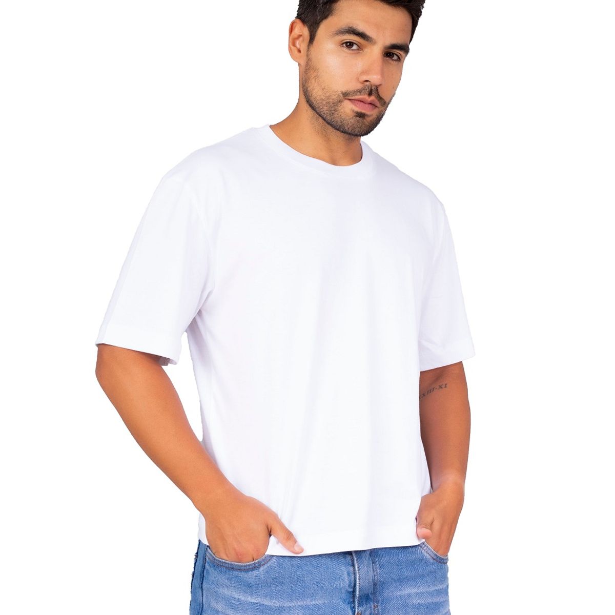 NEW YORK STARS - HPolos  Boxy Fitt  Blanco