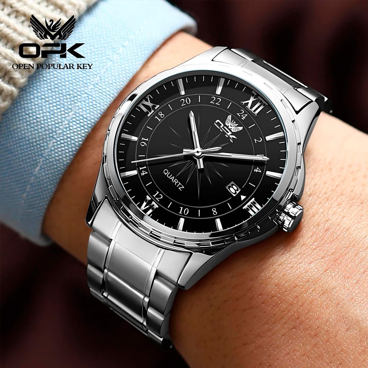 GENERICO - Opk Reloj Hombre Original  Cuarzo 6003