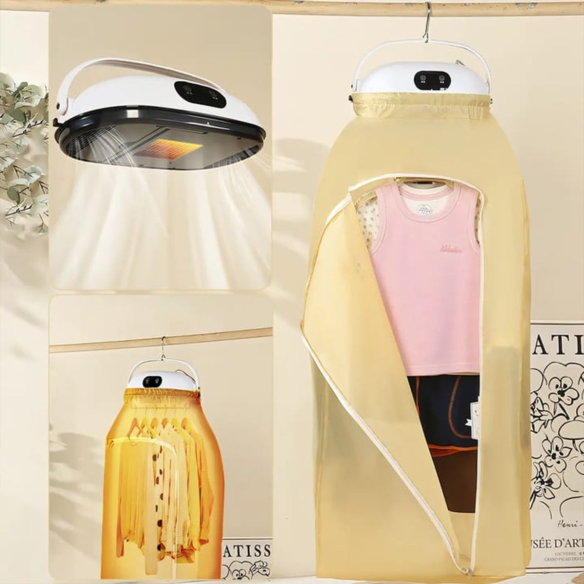 GENERICO - secador de ropa portatil electrica