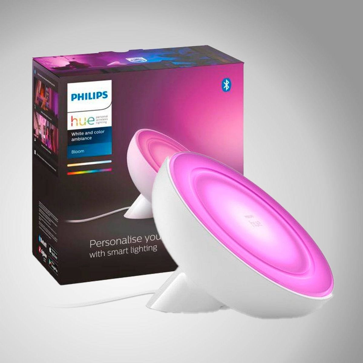 PHILIPS - Bloom Lampara De Mesa Bloom Inteligente Led Philips Hue  Color
