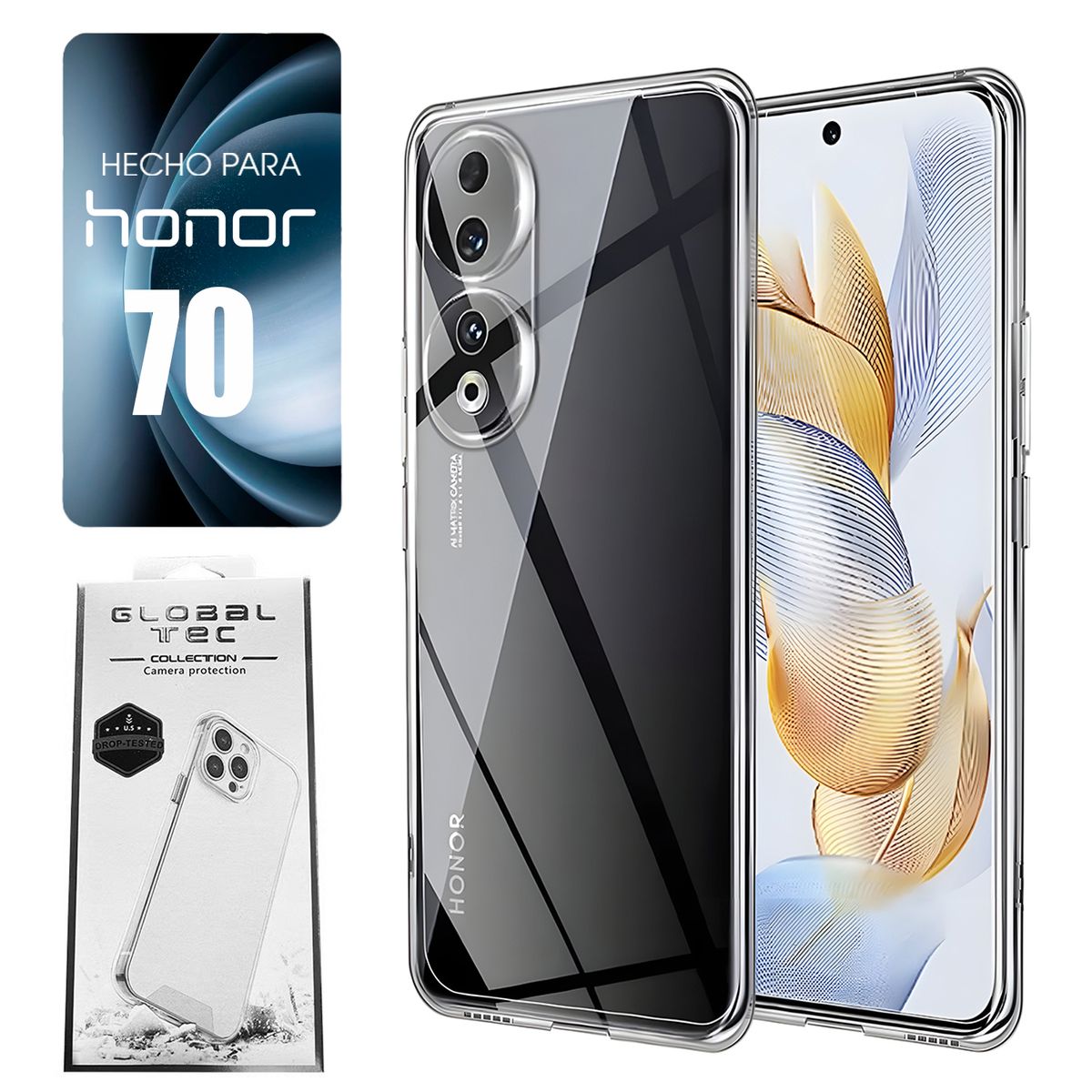 ASIA IMPORT - Space Case Para Honor 70 Transparente