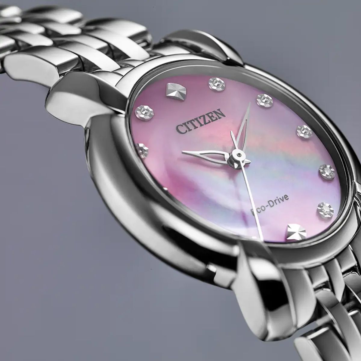 CITIZEN - Citizen Reloj Jolie Diamond Eco-Drive Acero Inox EM0710-54Y