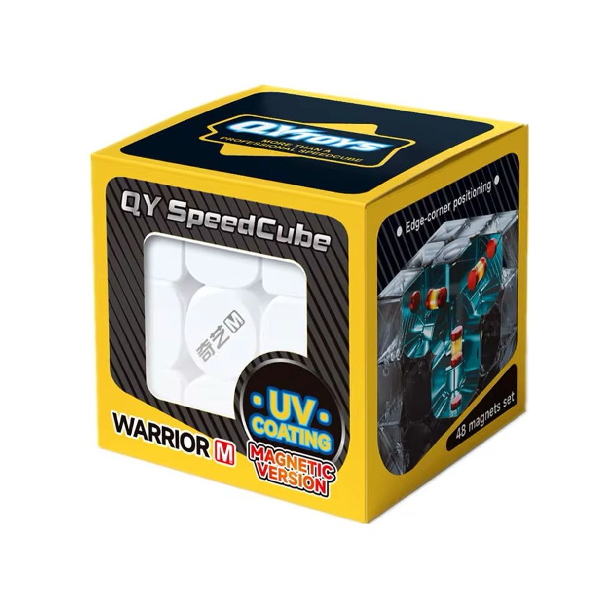 QIYI - Geekcuber Cubo 3x3 Qiyi Warrior M magnético + UV Coated