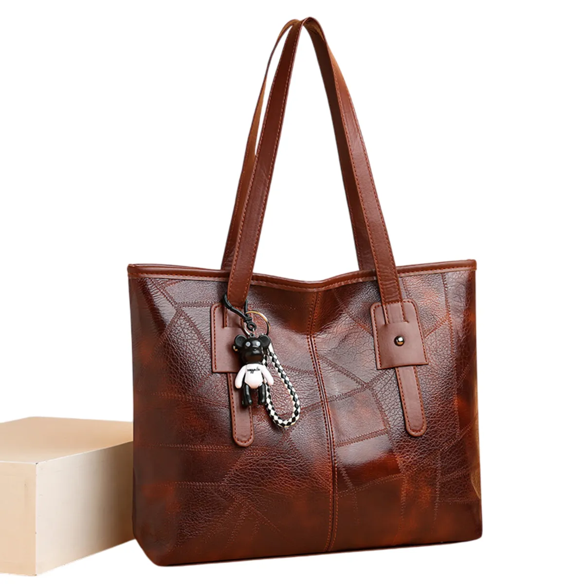 GENERICO - Bolso De Hombro Gran Capacidad Moderno Cartera De Mano Alta Calidad