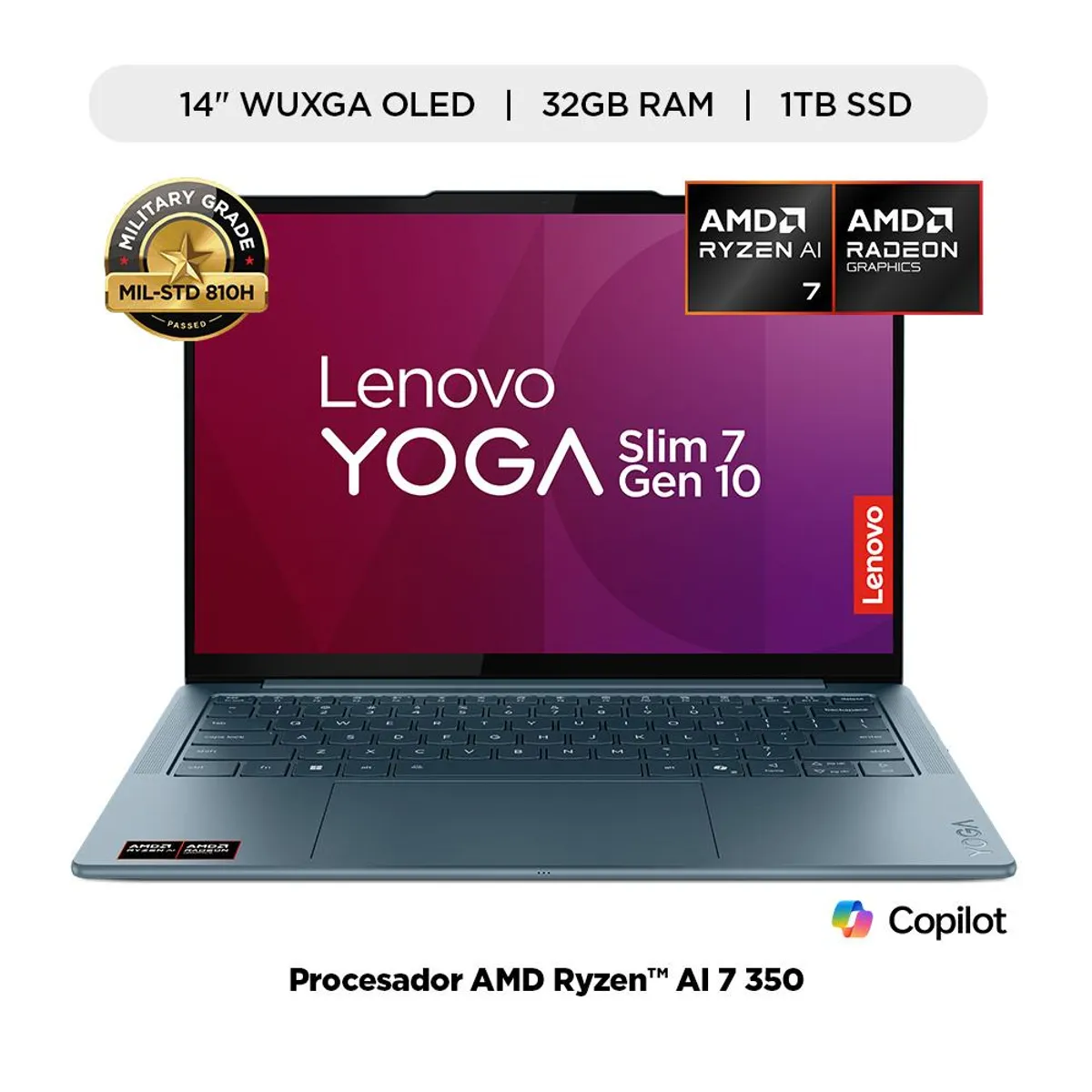 LENOVO - Laptop Lenovo Yoga Slim 7 AMD ryzen 7 RAM 32gb SSD 1TB 14