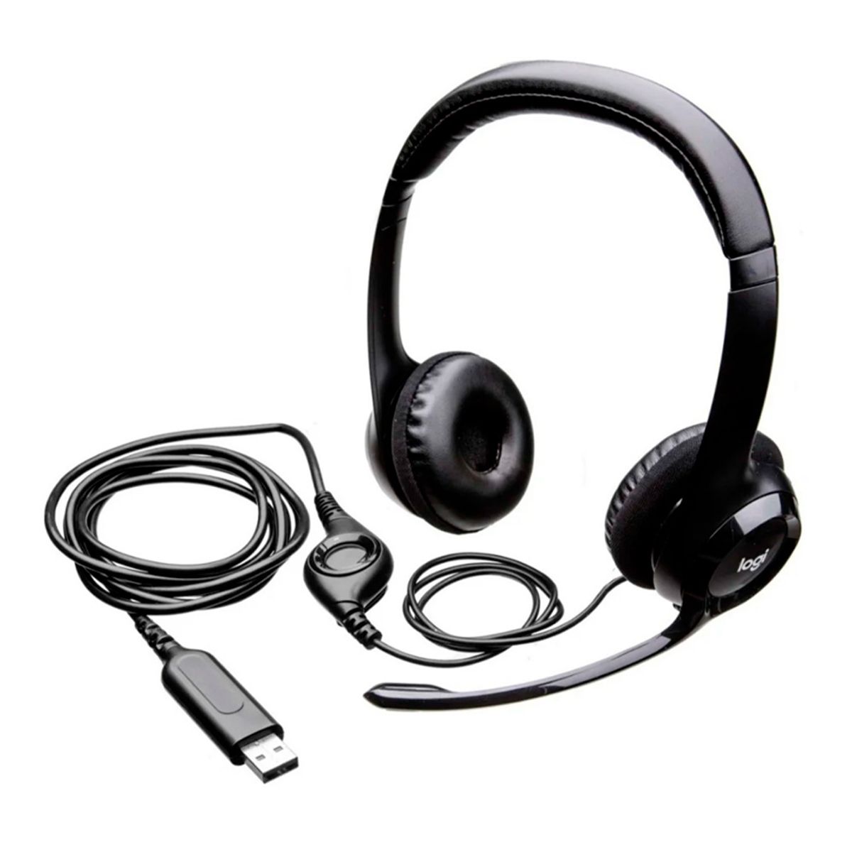 LOGITECH - AURICULARES ESTEREO CON MICROFONO LOGITECH H390 USB-A NEGRO