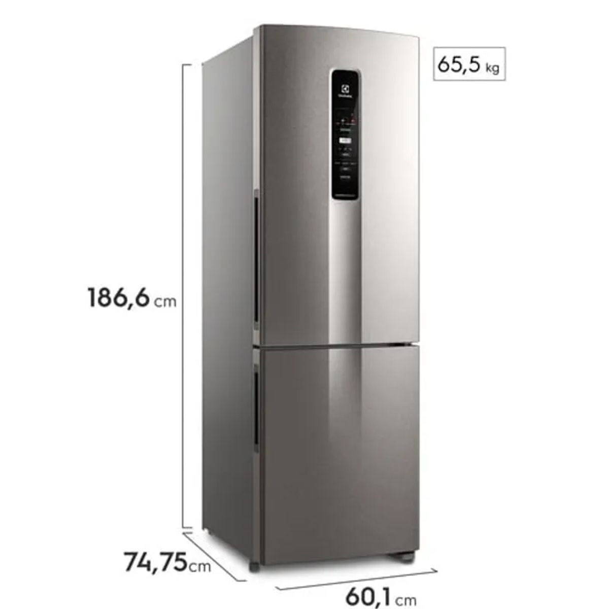 ELECTROLUX - Refrigeradora Electrolux Bottom Freezer 400L Inox Look IB45S