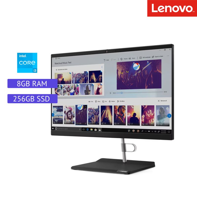 LENOVO - All in One Lenovo V50a-22IMB  Intel Core i310ma - 8GB RAM - 256GB SSD- Reacondicionado