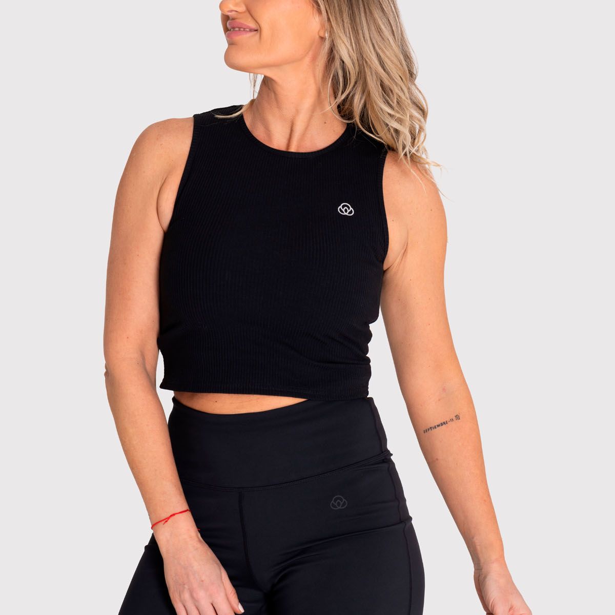 BSOUL - Polo Sin Mangas Bsoul Mujer Tank Rib Negro BSOUL