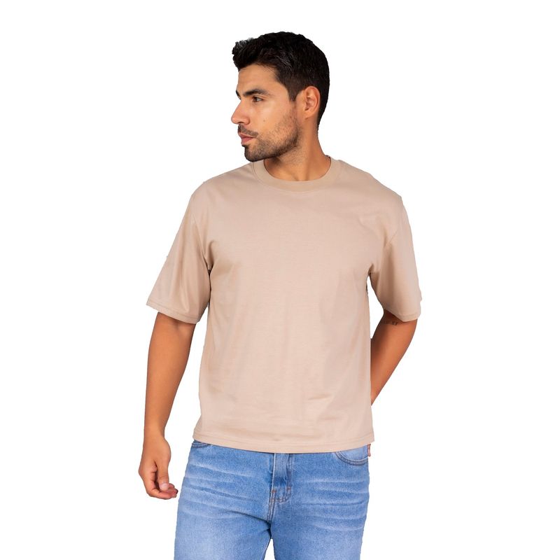 NEW YORK STARS - H Polos Boxy Fitt - Beis