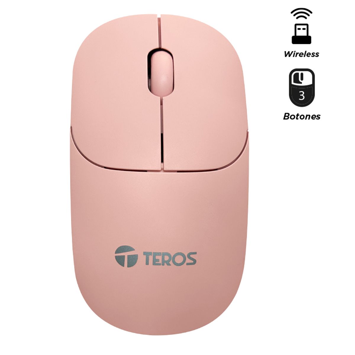 TEROS - Mouse Inalámbrico Teros TE-1218S USB 24GHz