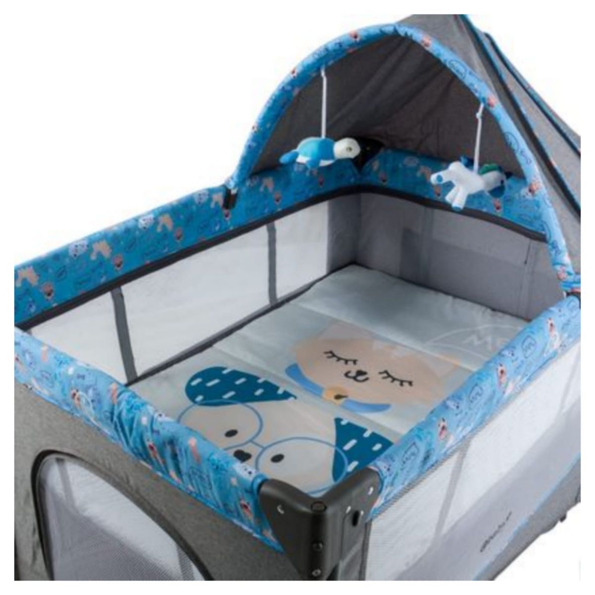 EBABY - Cuna Colecho Mecedora Dacora Celeste