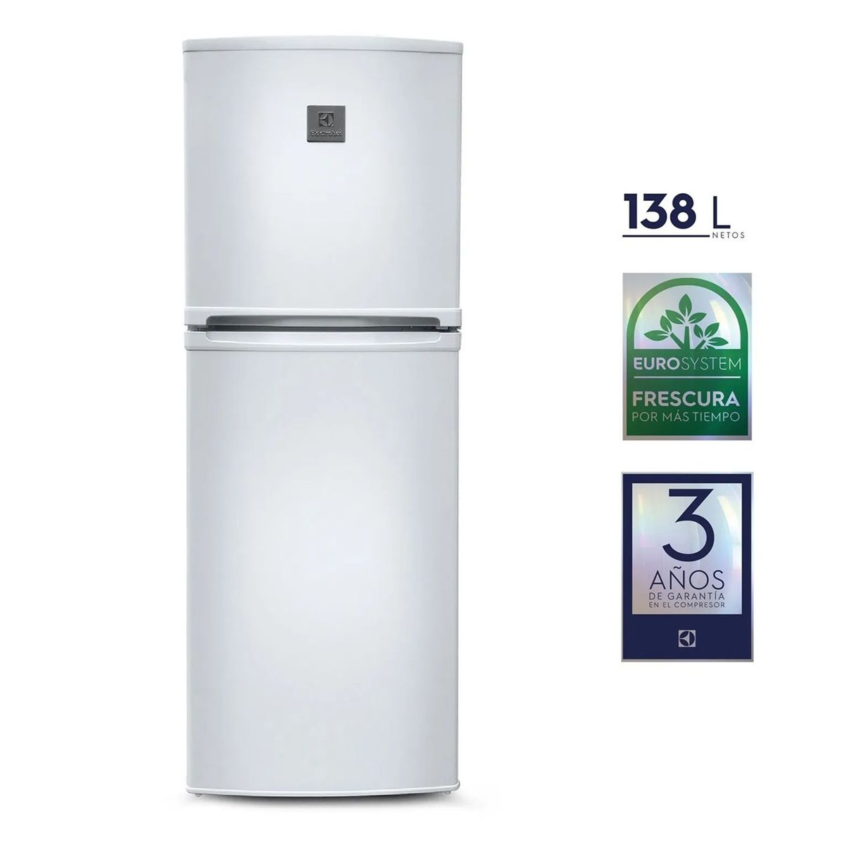 ELECTROLUX - REFRIGERADORA ELECTROLUX 138L ERT18G2HNW BLANCA