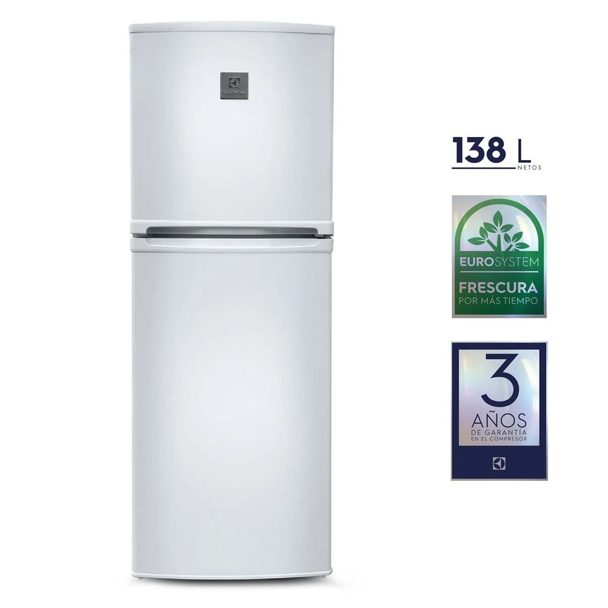 ELECTROLUX - REFRIGERADORA ELECTROLUX 138L ERT18G2HNW BLANCA