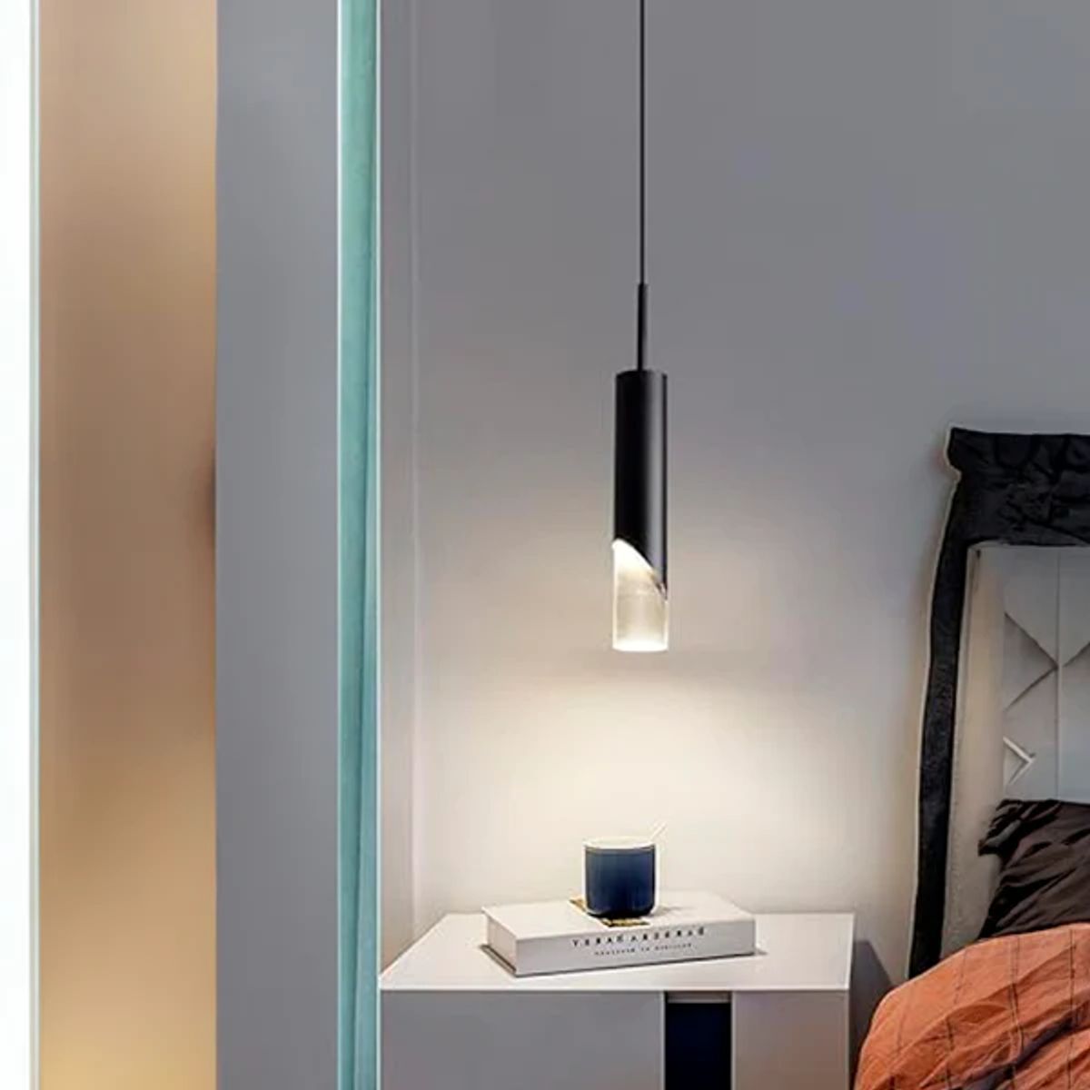 GENERICO - Lámpara Colgante Super Slim Led Black