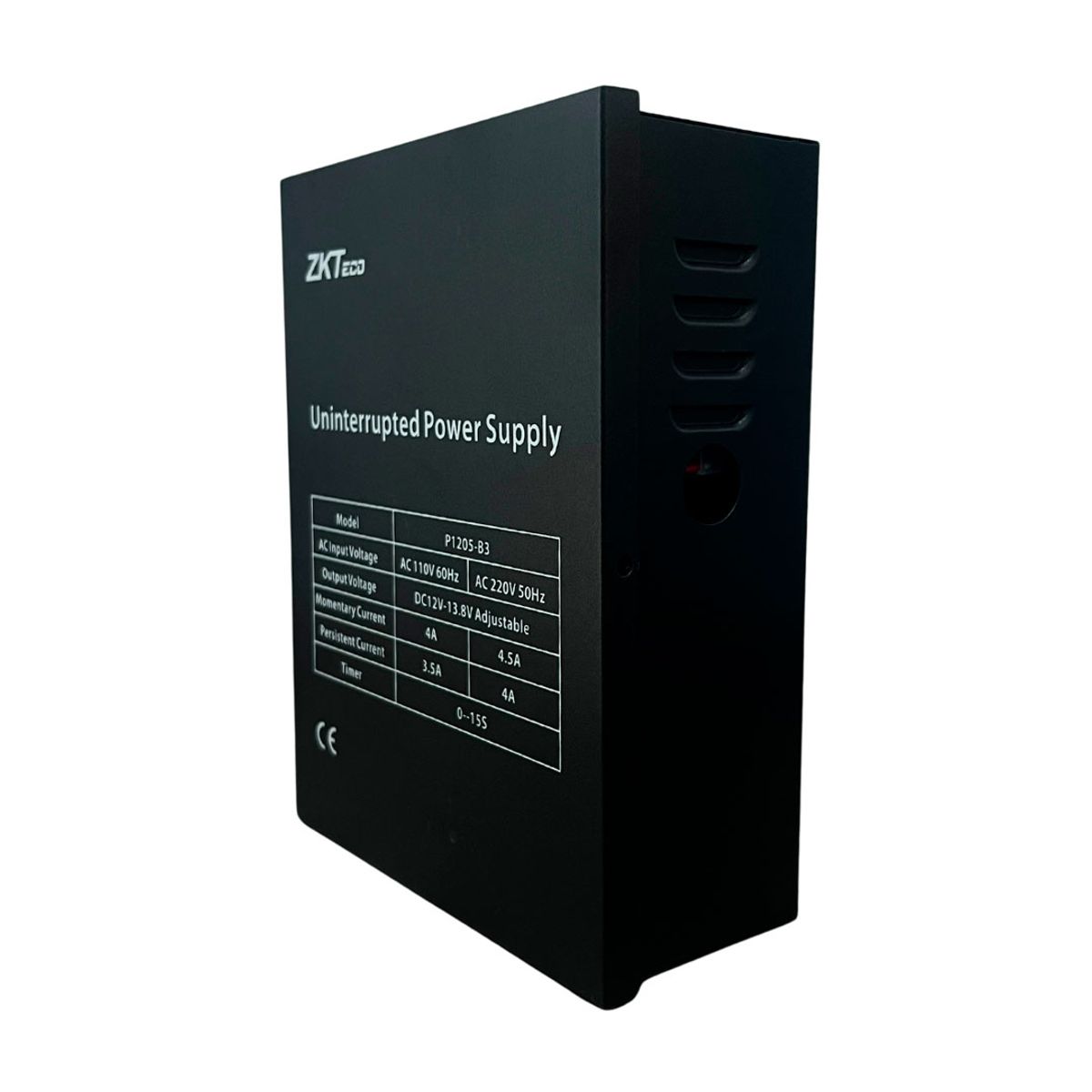 ZKTECO - ZKTECO P1205-B3 Fuente de alimentación para respaldo 12V