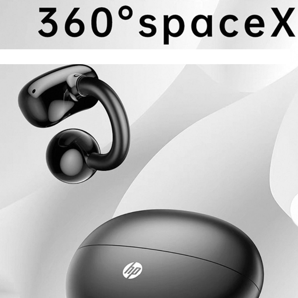 HP - Audífonos HP Clip H10M TWS Bluetooth 5.4 Negro