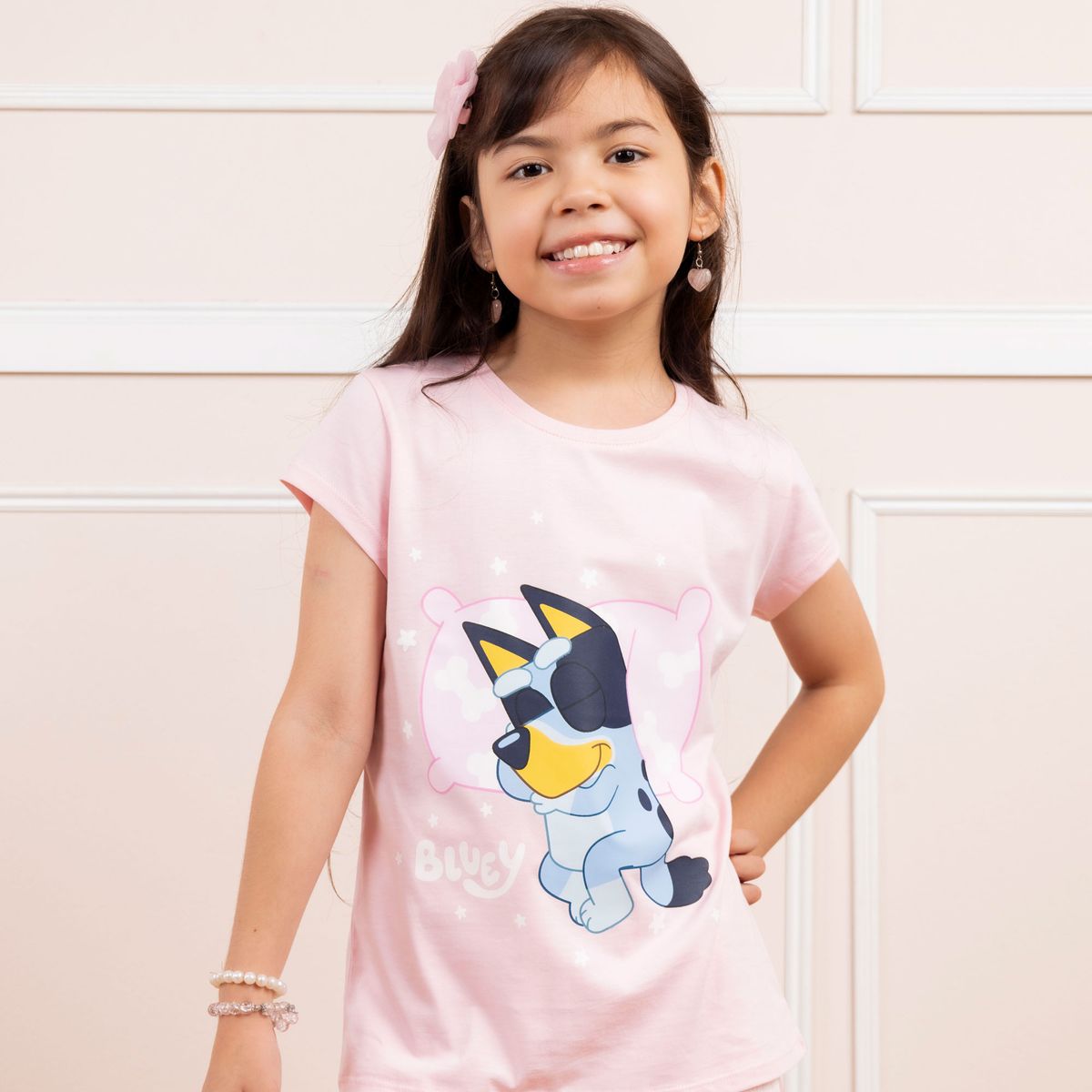 BLUEY - PIJAMA BLUEY NIÑA MC - JERSEY 100% ALGODON