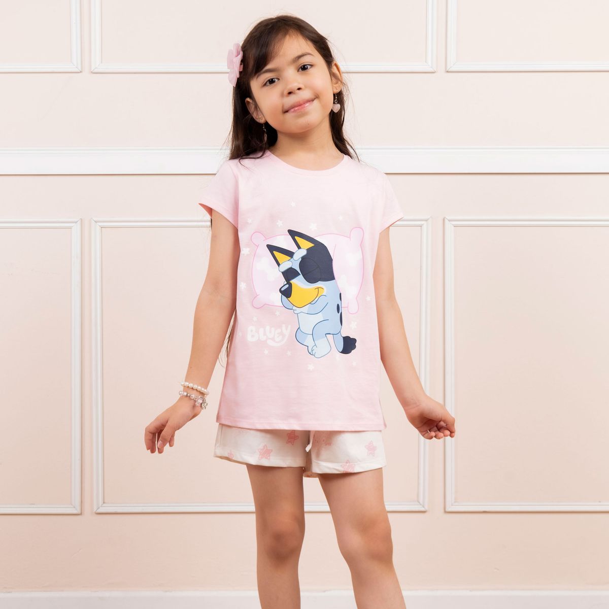 BLUEY - PIJAMA BLUEY NIÑA MC - JERSEY 100% ALGODON