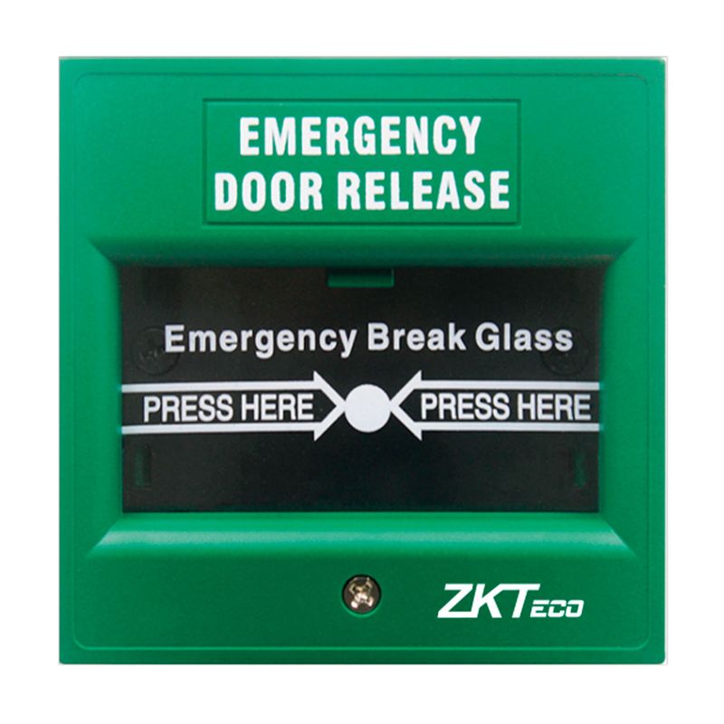 ZKTECO - ZKTECO ZKABK900A-G Botón de emergencia para liberar 1 puerta