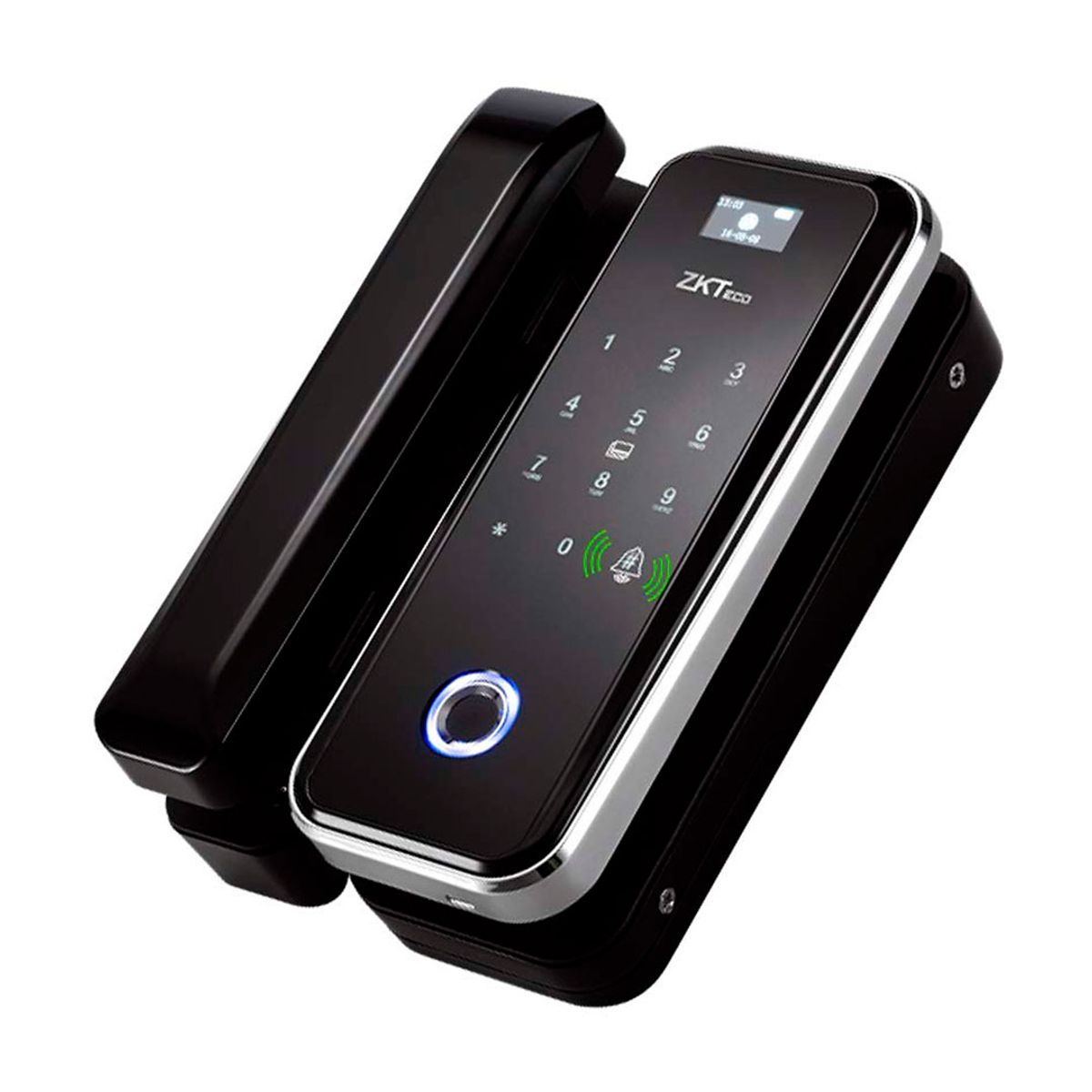 ZKTECO - ZKTECO GL300L Cerradura para puerta vidrio con huella Izq