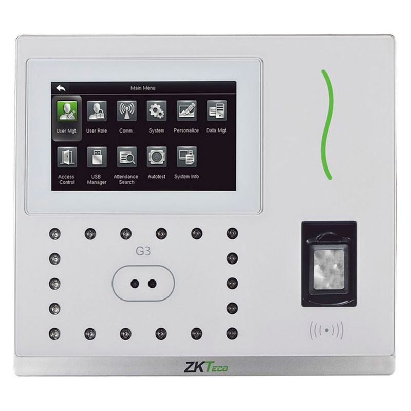 ZKTECO - ZKTECO G3-ID-POE Control de asistencia y acceso Multibio PoE