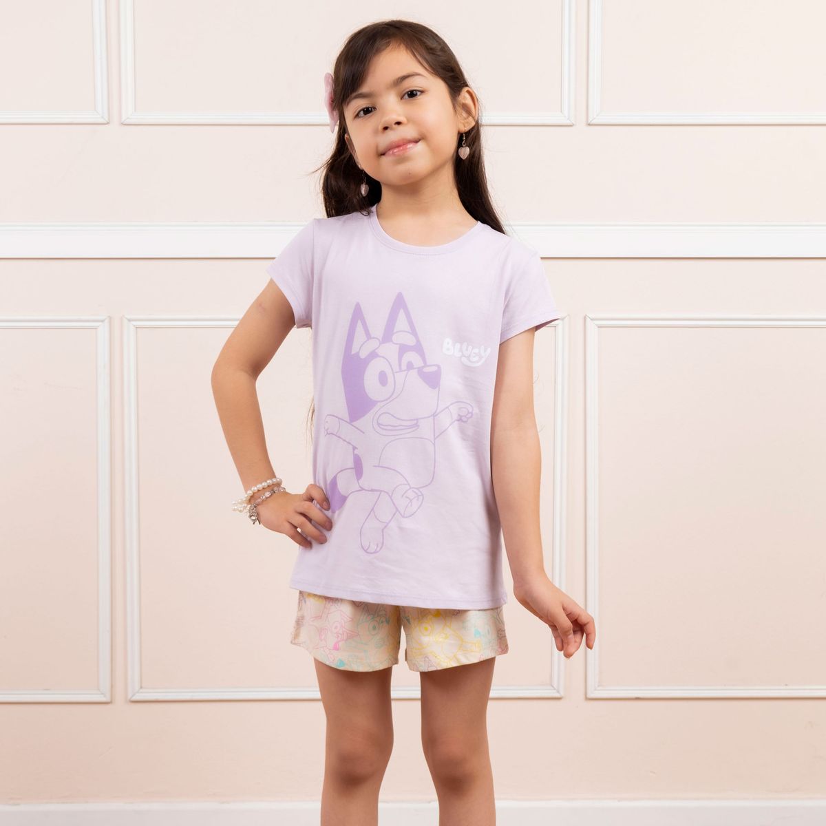 BLUEY - PIJAMA BLUEY NIÑA MC - JERSEY 100% ALGODON