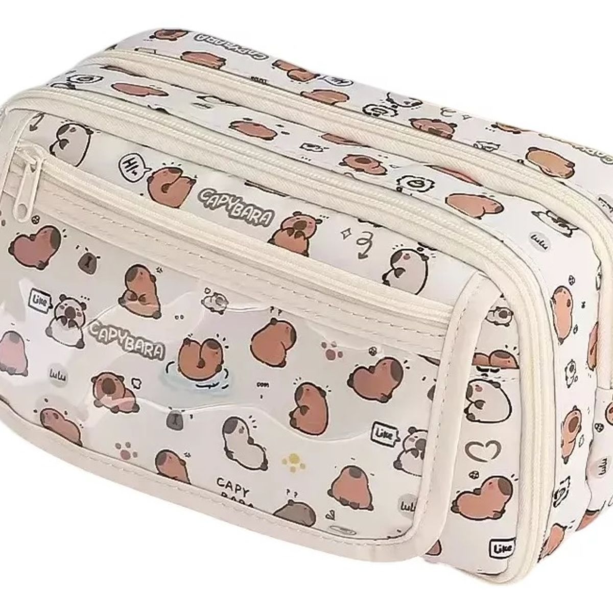 GENERICO - Cartuchera Capibara Grande Espaciosa