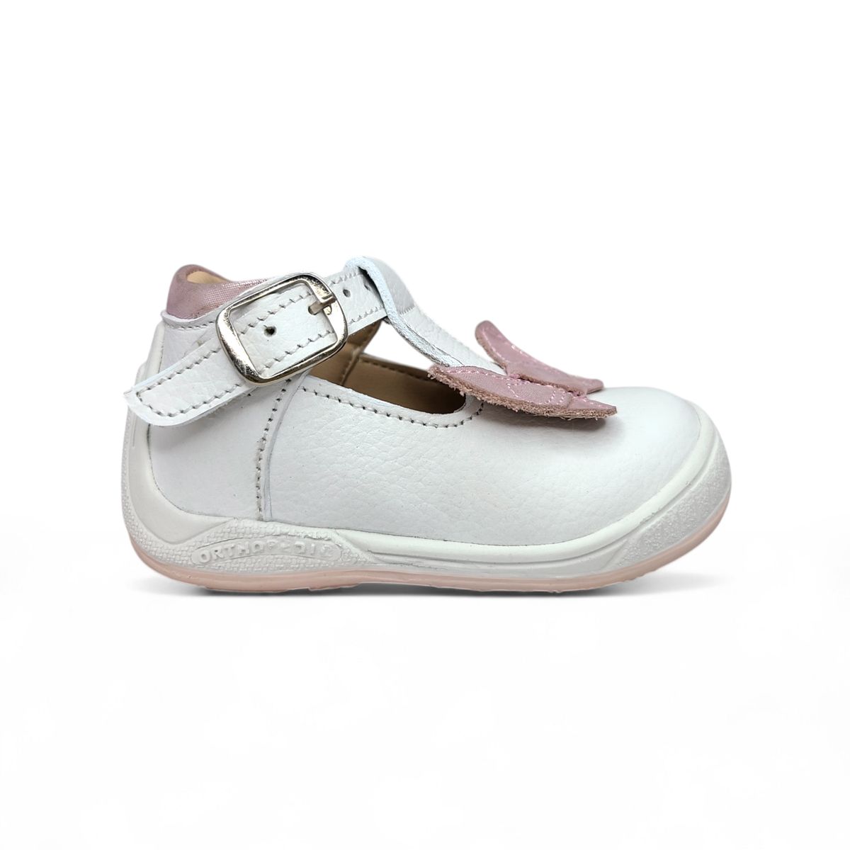 GENERICO - Zapato Pibe semi-ortopédico Blanco Mariposa Para Niña Bebé