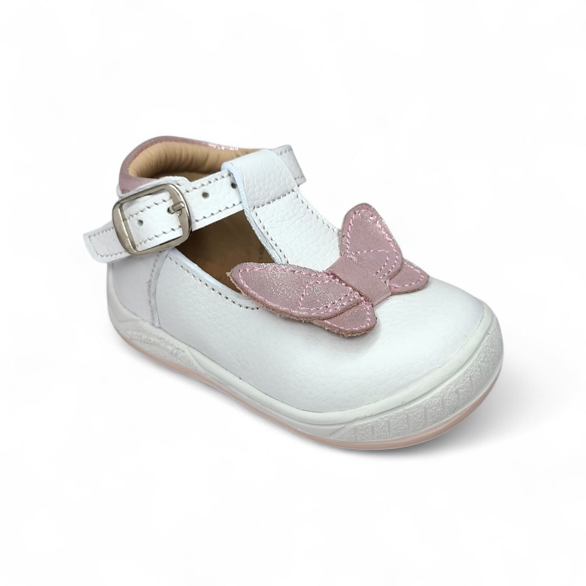 GENERICO - Zapato Pibe semi-ortopédico Blanco Mariposa Para Niña Bebé