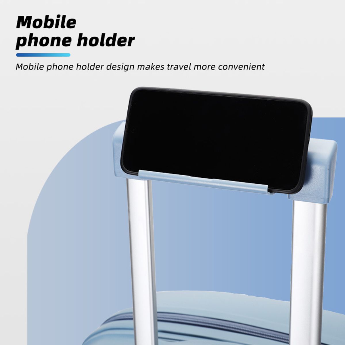 GENERICO - Maleta de viaje cabinera 20 pulgadas - Gris claro