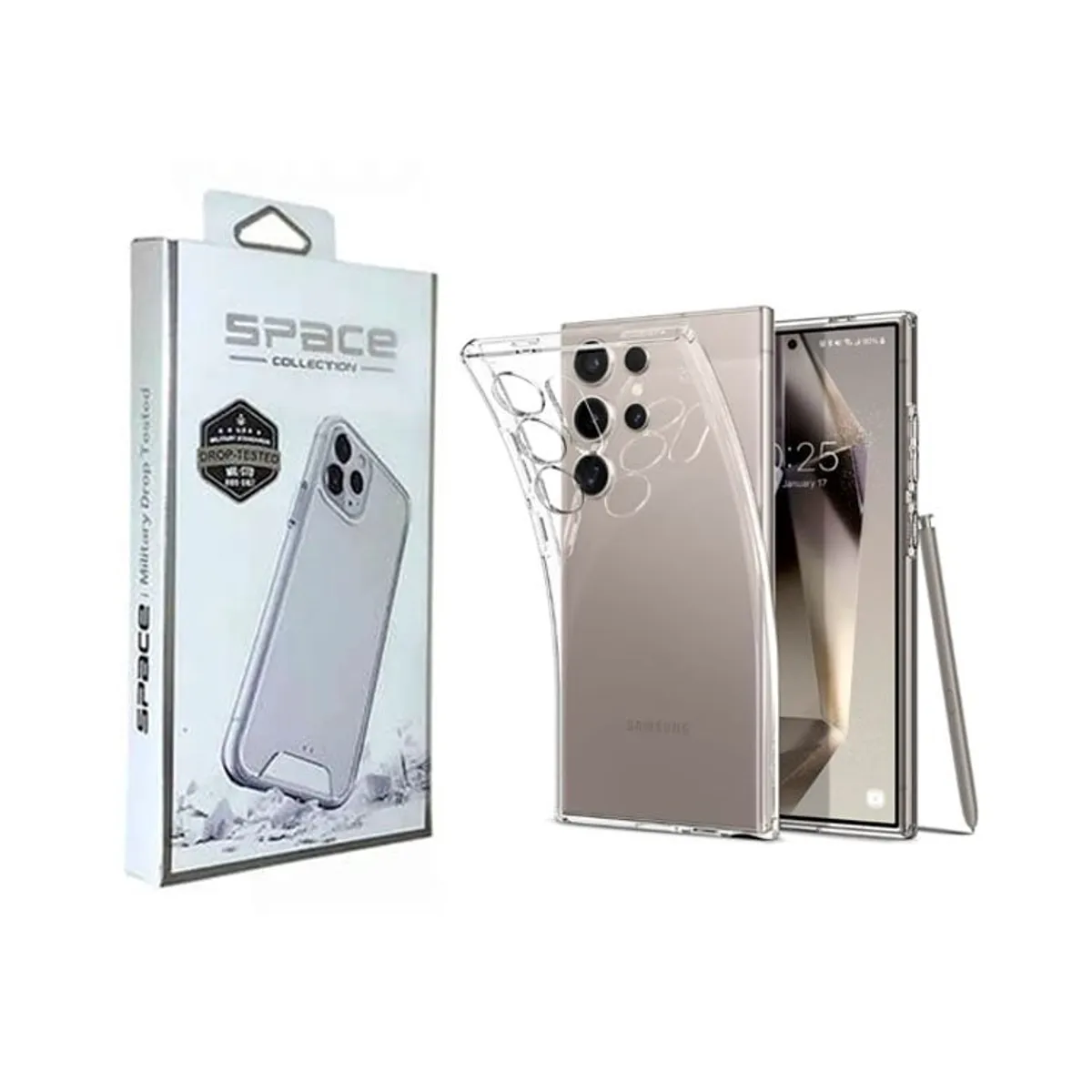 SAMSUNG - CASE SPACE PARA SAMSUNG GALAXY  S24 ULTRA  -TRANSPARENTE