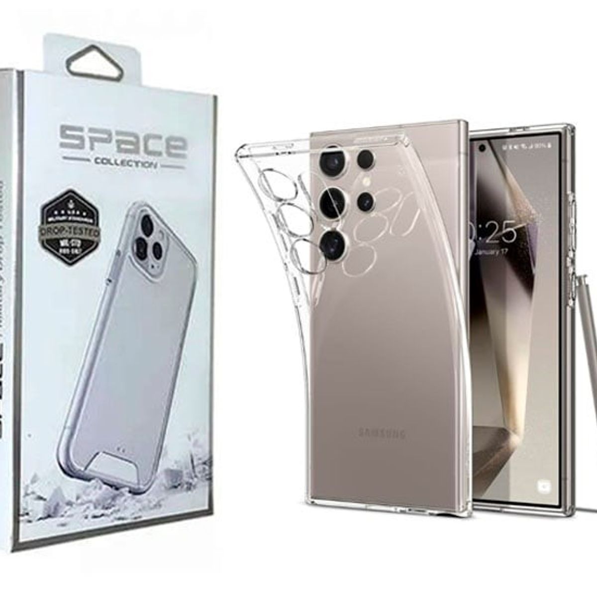 SAMSUNG - CASE SPACE PARA SAMSUNG GALAXY  S25 ULTRA  -TRANSPARENTE