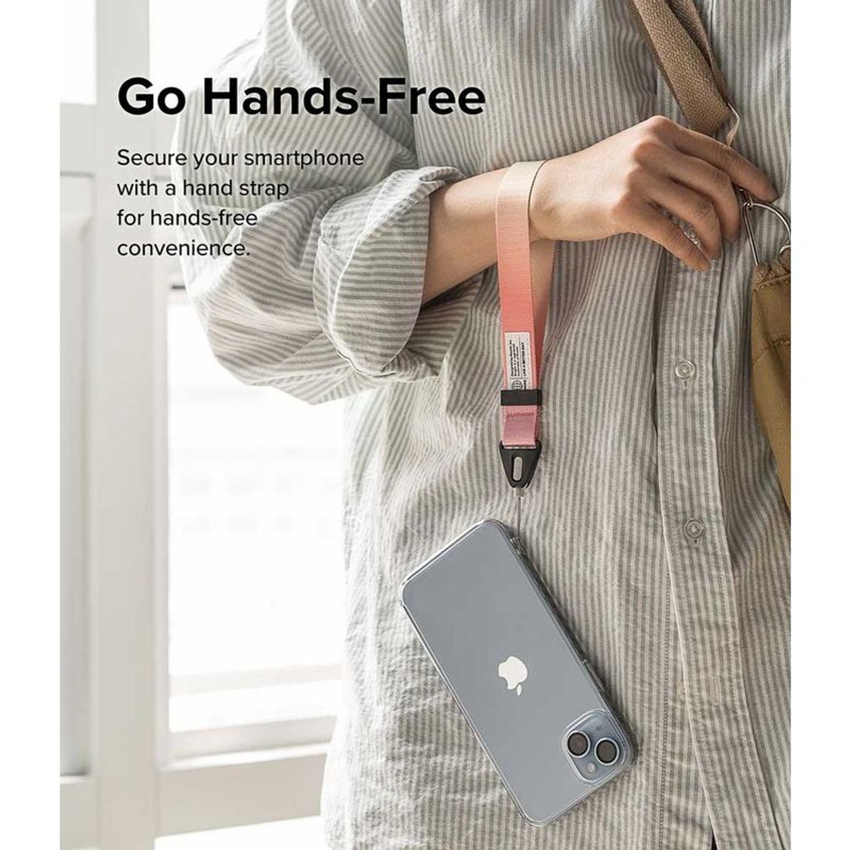 RINGKE - Correa Celular Rosada Ringke Design Hand Strap - Aloha Sunset