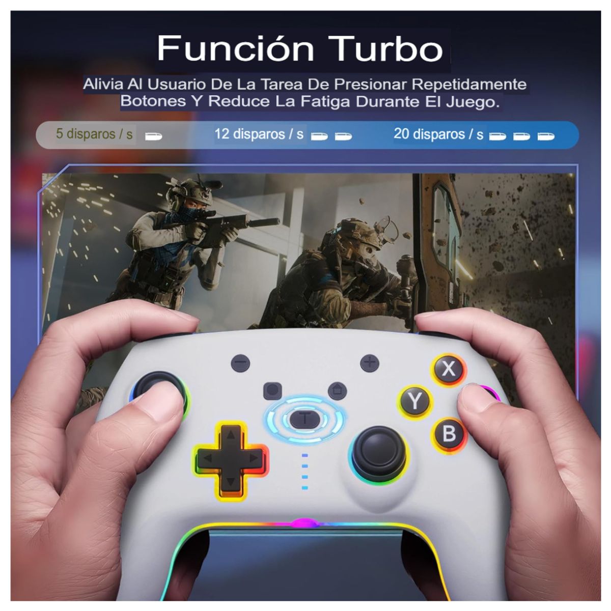 SEISA - Mando Joystick Inalambrico Nintendo Pc Switch Android